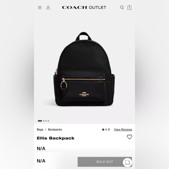 NWT Coach Ellis Backpack - Picture 2 of 11